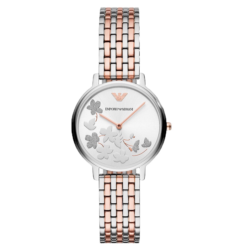 阿玛尼(EMPORIO ARMANI)手表 钢带经典时尚休闲石英女士时尚腕表