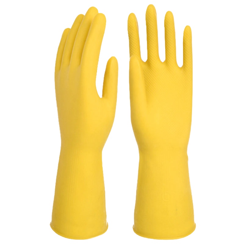 乳胶手套 耐酸碱橡胶手套 橡胶手套 5双装
