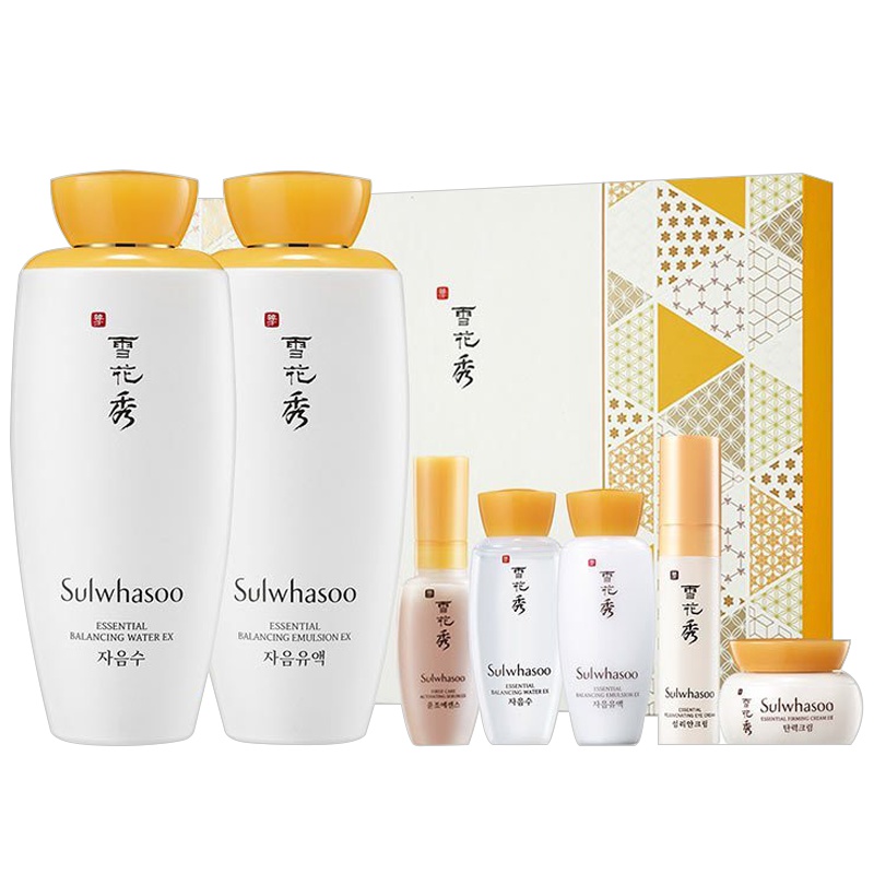 雪花秀 水乳两件套盒 滋盈肌本润颜水乳护肤套装 滋润营养保湿补水去黄控油 韩国正品