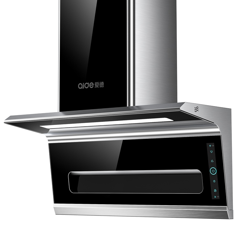 爱德(aide)7字型油烟机 25m³大吸力侧吸式油烟机单烟机 家用智能自动清洗易清洁吸排烟机单机 A01