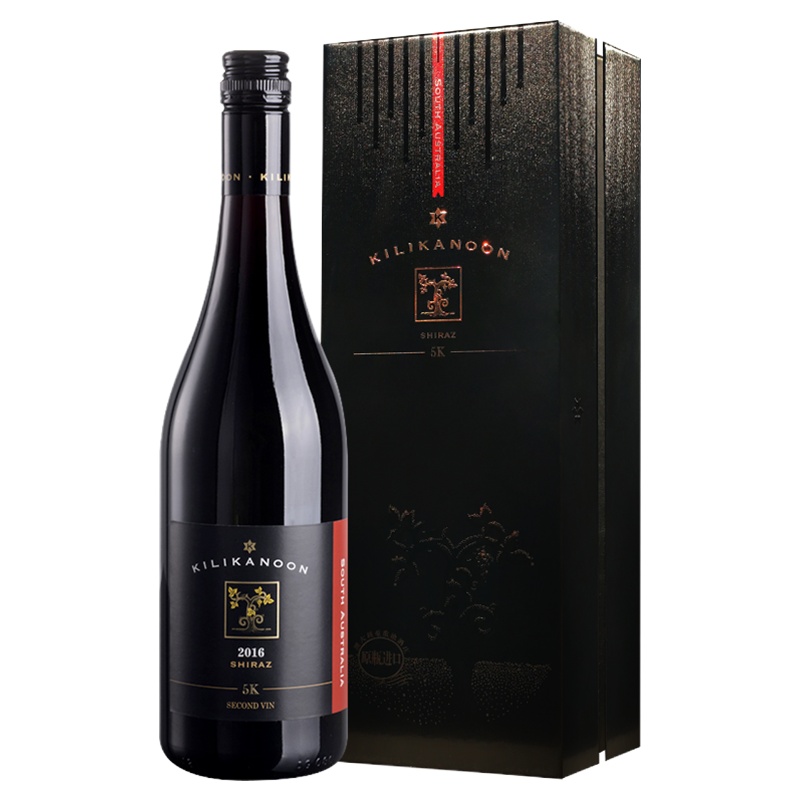 张裕先锋澳大利亚名庄红酒 歌浓酒庄5k副牌设拉子干红葡萄酒 南澳克莱尔谷产区原瓶进口酒 单支装750ml CHANGYU