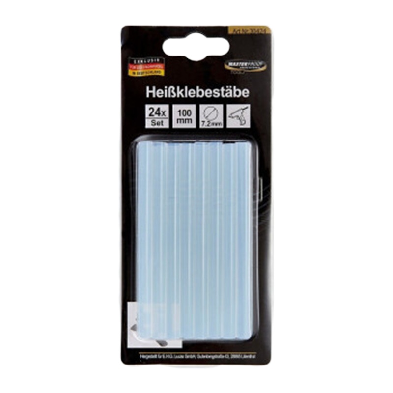 德国(masterproof) 网红款热熔胶枪60W热胶枪粘胶枪手工家用多功能热胶机 热胶枪+透明胶棒一盒(24根)