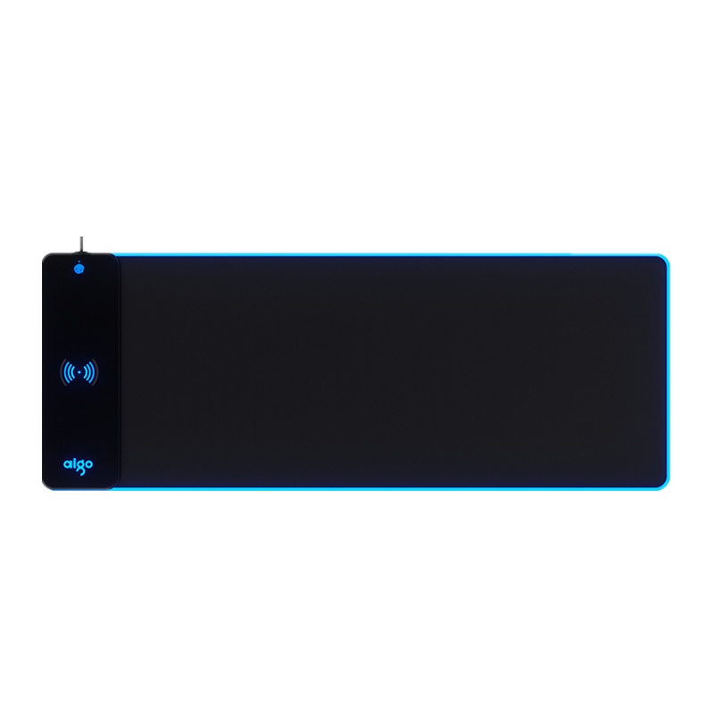 爱国者(AIGO) 手机无线充电发光鼠标垫 魔毯G001 RGB电竞游戏鼠标垫 支持苹果华为小米10W快充