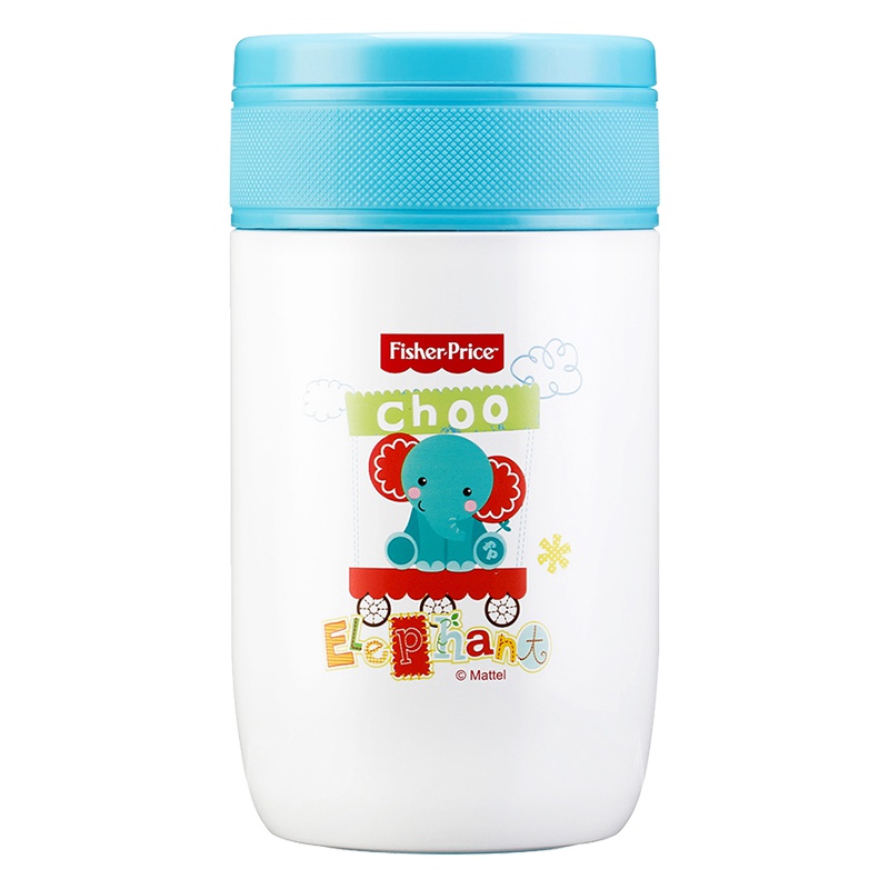 Fisher Price 费雪保宝宝保温饭壶焖烧壶便携便当盒不锈钢内胆 儿童餐具 500ml FP-8613B 蓝色