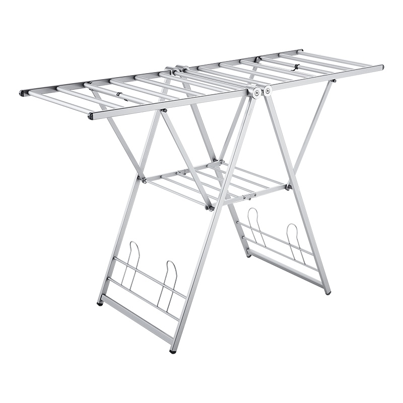 卡贝晾衣架落地折叠室内家用晒衣架阳台晾衣杆简易婴儿晾衣晒被架