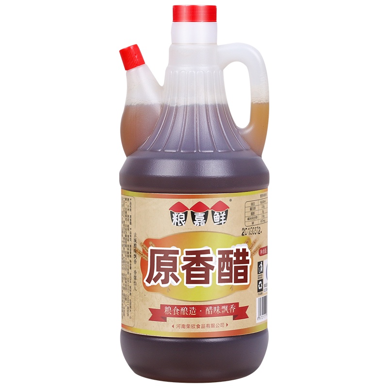 粮嘉鲜原香醋 800ml*2瓶 酿造食醋 厨房调味 泡花生黑豆固态发酵