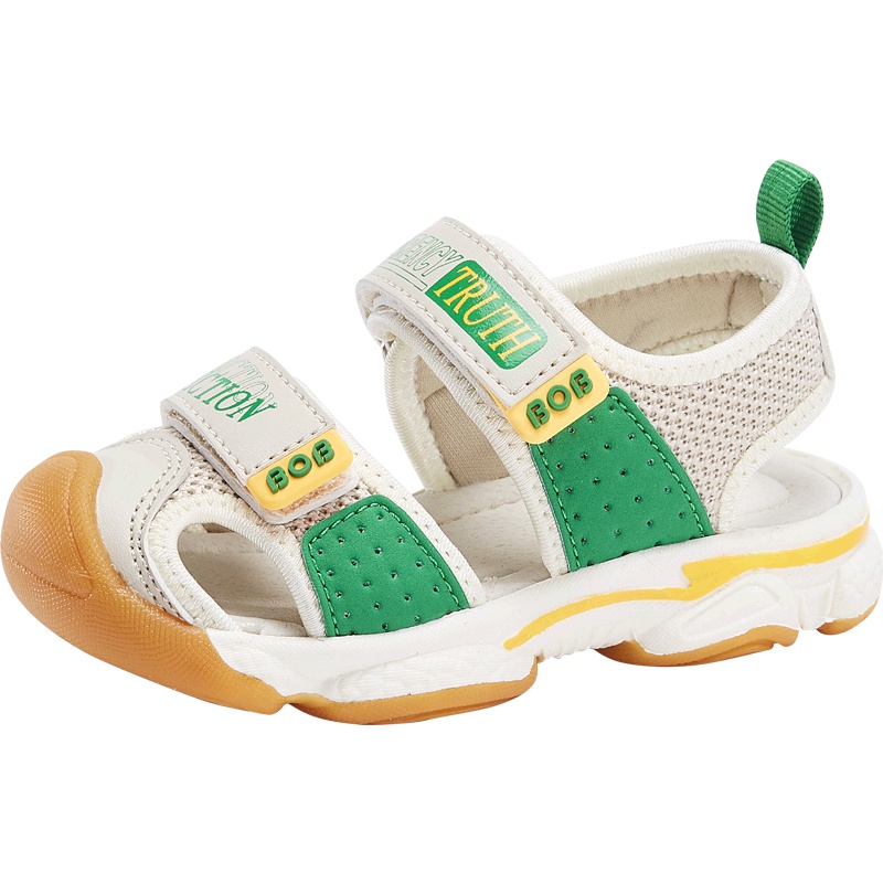 BOBDOG HOUSE巴布豆童鞋儿童凉鞋2019夏季男童小孩女童包头宝宝沙滩鞋T9251