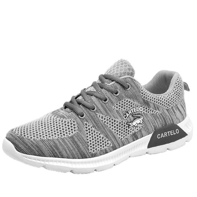卡帝乐鳄鱼CARTELO时尚跑步运动休闲男鞋子男士百搭低帮防滑耐磨韩版潮流 KDL2602SE