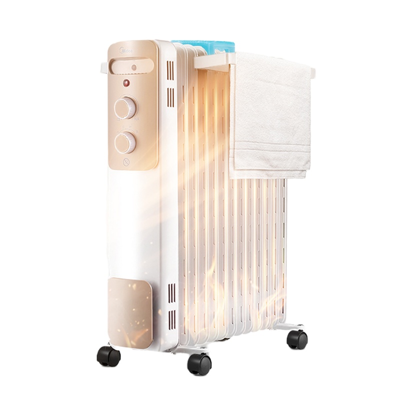 美的(Midea)取暖器油汀 HY22M 13片2200W 大面积散热片 倾倒断电 适用20-25㎡ 电暖气家用暖气机