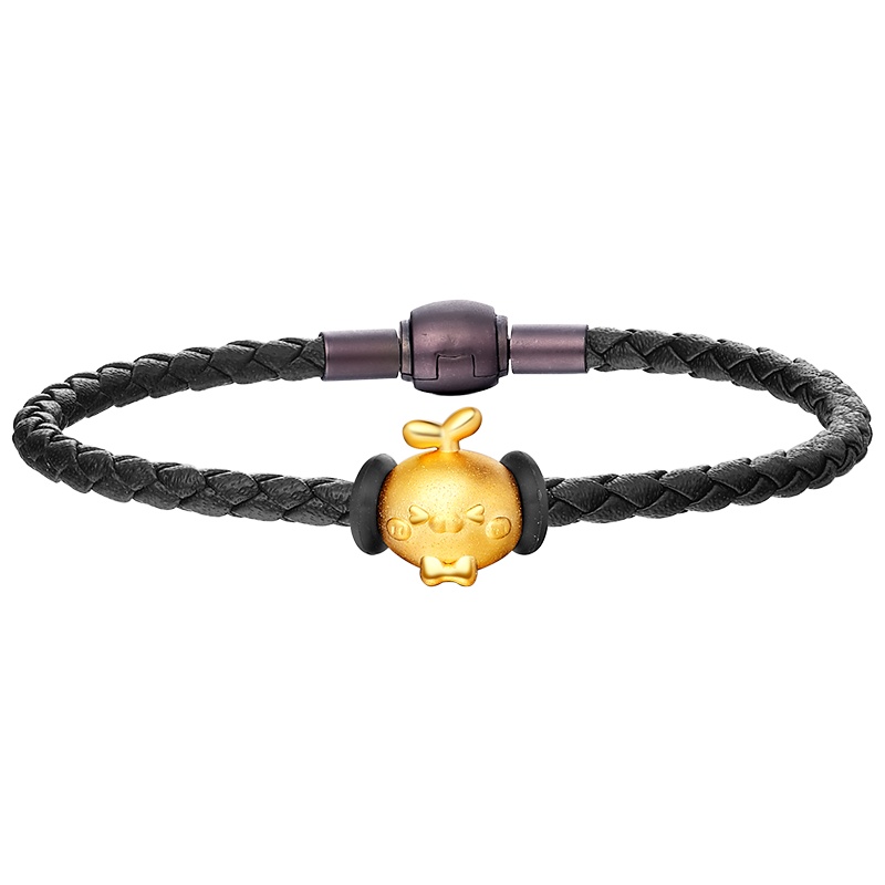 《长草颜团子》正版授权 Mover魔吻 长草颜团子相守系列心形团子硬金好运珠