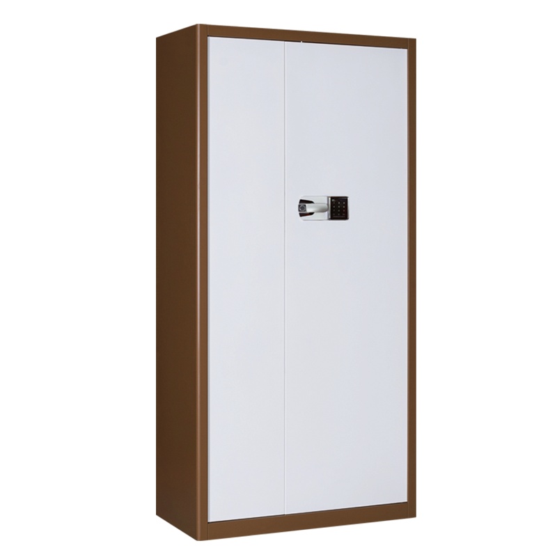 震海指纹锁保密柜通门内二斗咖套白双门国宝电子密码锁保险柜资料储物矮柜档案柜文件柜