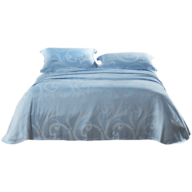 LOVO家纺凉席床上用品1.8m床夏季空调席子夏床单竹纤维凉席凉枕三件套