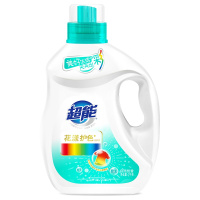 超能花漾护色洗衣液2kg生物护色防串色多重天然酵素瓦解顽渍易漂无残留