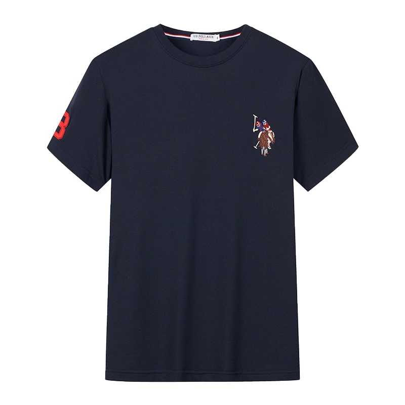USPOLO ASSN 2021新款短袖男士t恤潮牌时尚百搭简约休闲上衣