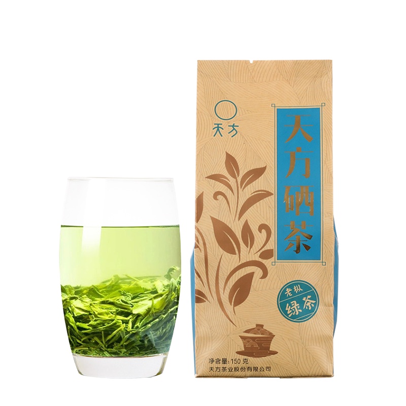 春茶安徽天方茶叶150g一级III天方硒茶绿茶春茶 雨前高山炒青浓香耐泡型绿茶石台硒茶