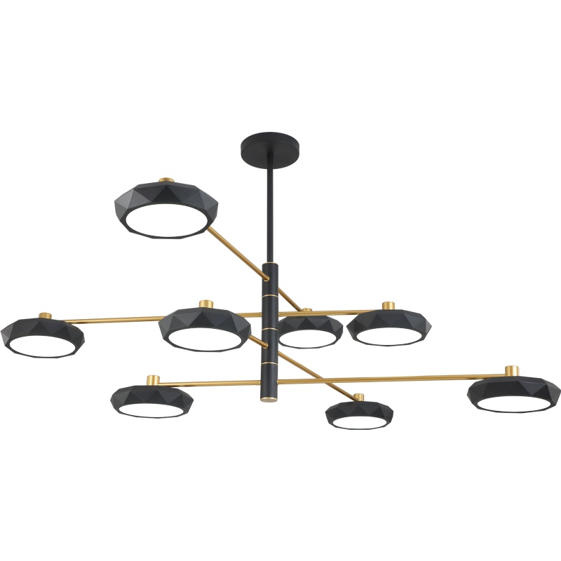 巴保莎 北欧风格客厅吊灯2019年新款极简后现代简约大气圆形三色变光灯具