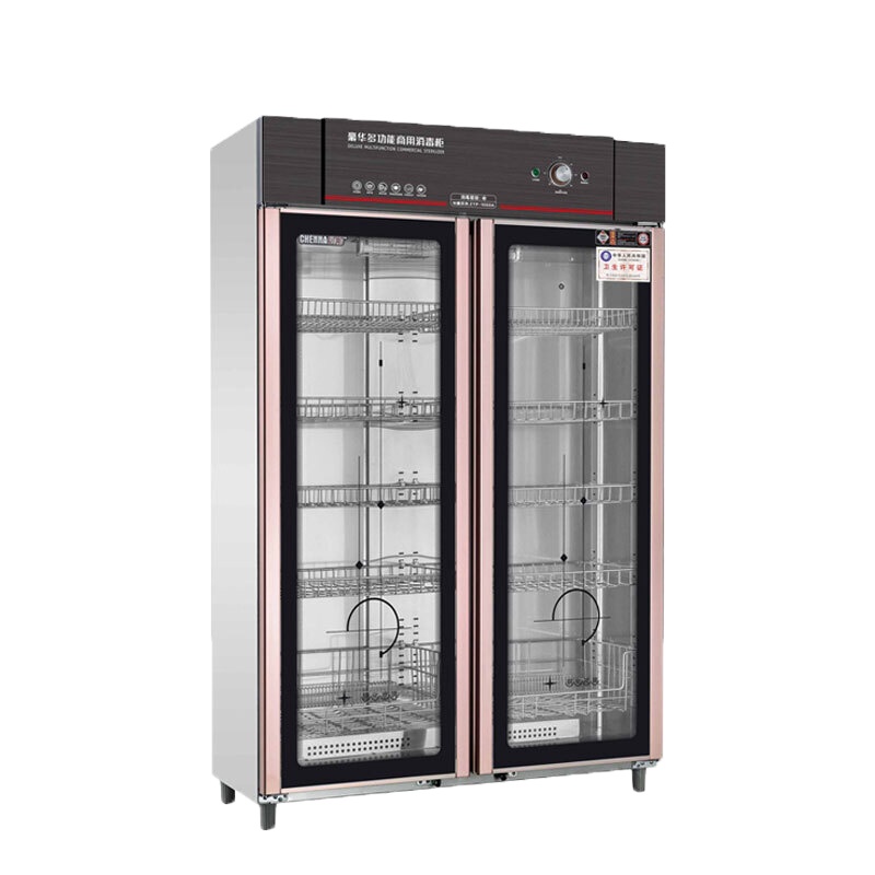 乐创(lecon)商用消毒柜多功能中温餐具柜密胺400L消毒柜不锈钢大型餐厅饭堂800L消毒碗柜LC-J-XD1000A