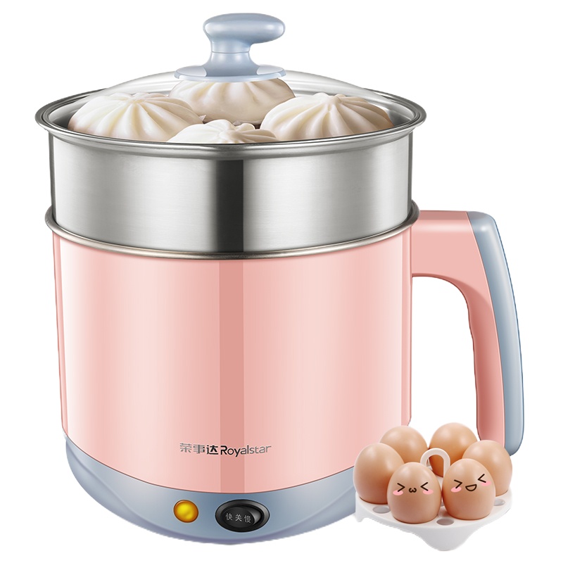 荣事达(Royalstar)电煮锅DZG20B多功能电热锅学生宿舍煮面锅电火锅电热杯2L电锅