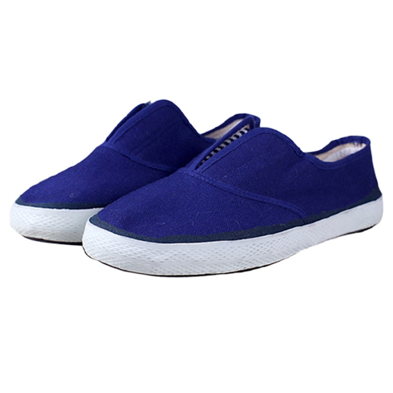 双安 防静电蓝色布面胶鞋 透气耐磨工作鞋劳保鞋 42码