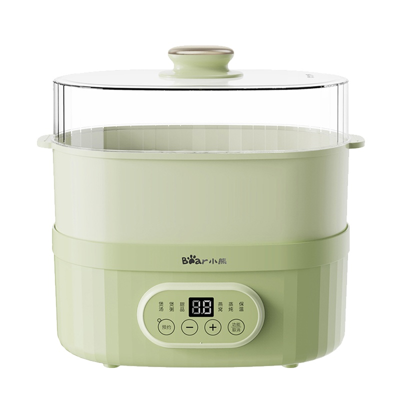 小熊(Bear)电炖锅 陶瓷炖锅家用隔水炖盅小煲煮粥神器全自动炖小1L炖锅汤锅 DDZ-C10V1