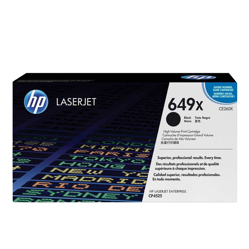 惠普(HP)CE260X 大容量黑色硒鼓 649X(适用Color LaserJet CP4525)