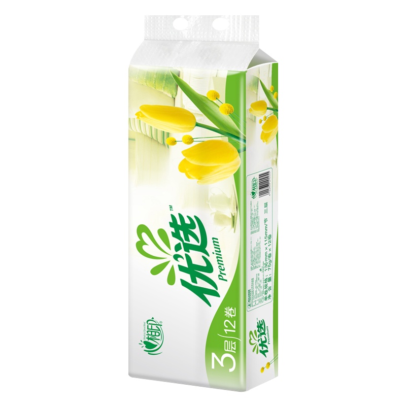 心相印卷纸优选系列无芯卫生纸巾75克厕纸家用特惠装30卷