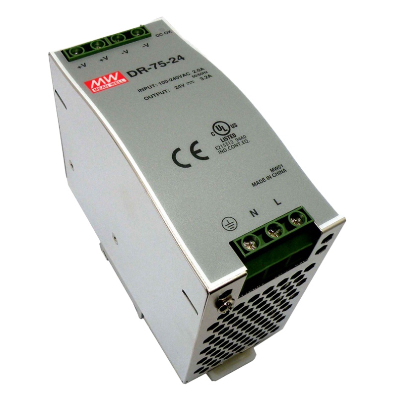 [苏宁]台湾明纬 MEAN WELL 开关电源导轨按装式 DR-75-24