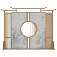 北欧铁艺屏风餐厅简约纳丽雅(Naliya)移动创意镂空装饰酒店客厅美容院玄关隔断墙 不锈钢/每平方米