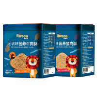 禾泱泱宝宝零食营养牛肉酥无添加白砂糖盐牛肉酥100g+猪肉酥100g 两罐装