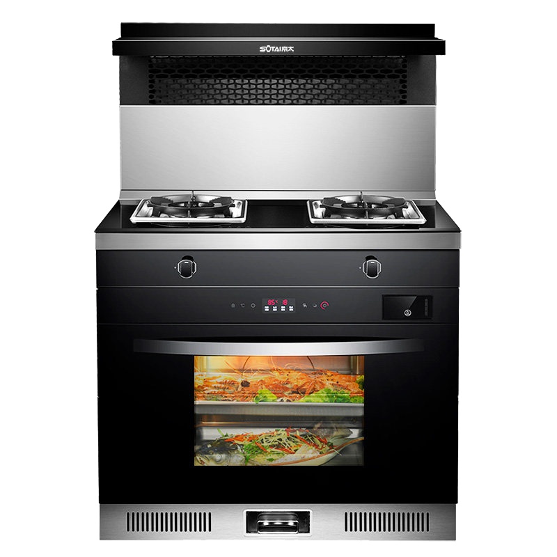 索太(SOTAI)S8集成灶一体灶家用75公分高配大吸力烟灶大火力节能环保灶消毒一体家用节能侧吸下排自动清洁