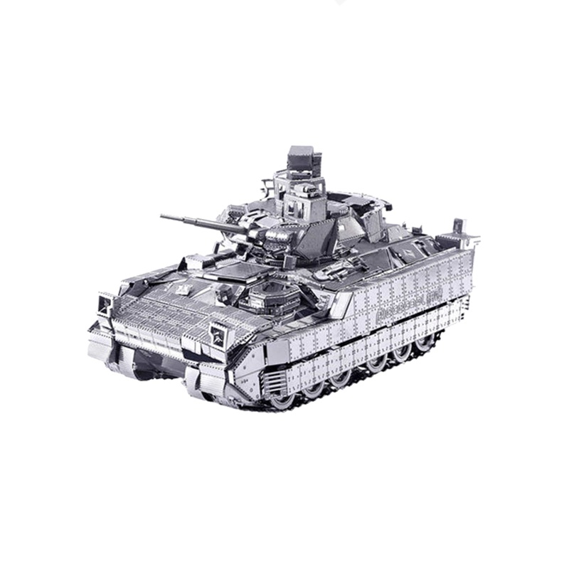 拼酷 布雷德利步兵战车 3D立体拼图 银