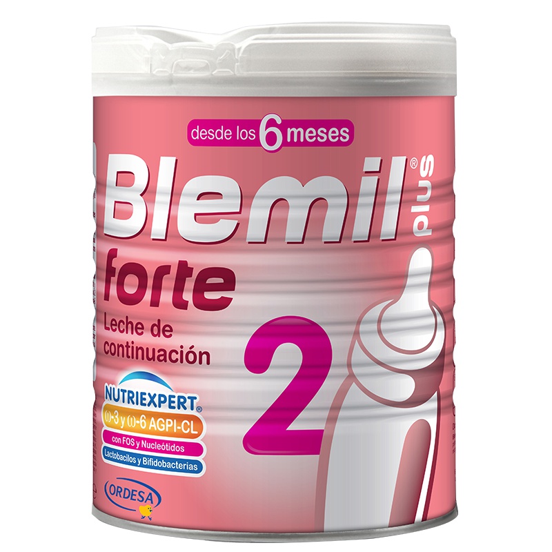 效期至2020年11月-西班牙官方授权原装进口常规配方奶粉Blemil plus forte2段适宜月龄：6-12月龄