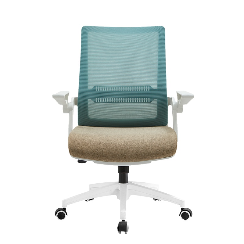 质凡家用书房转椅人体工学电脑椅办公室座椅透气网布中班椅员工椅