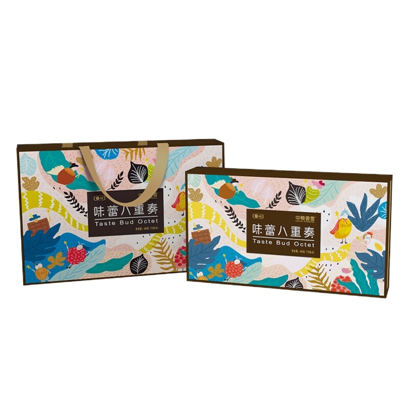 中粮 香雪味蕾八重奏月饼礼盒 奶黄流心抹茶多口味组合 中秋节送礼品 600g