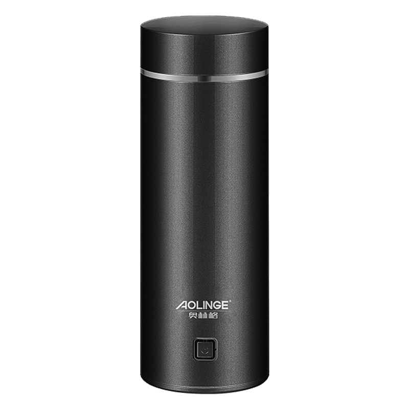 奥林格(AOLINGE) MX-S30小型电热杯便携式旅行电热水杯煮粥加热迷你烧水壶旅游电热水壶350ml 幻夜黑