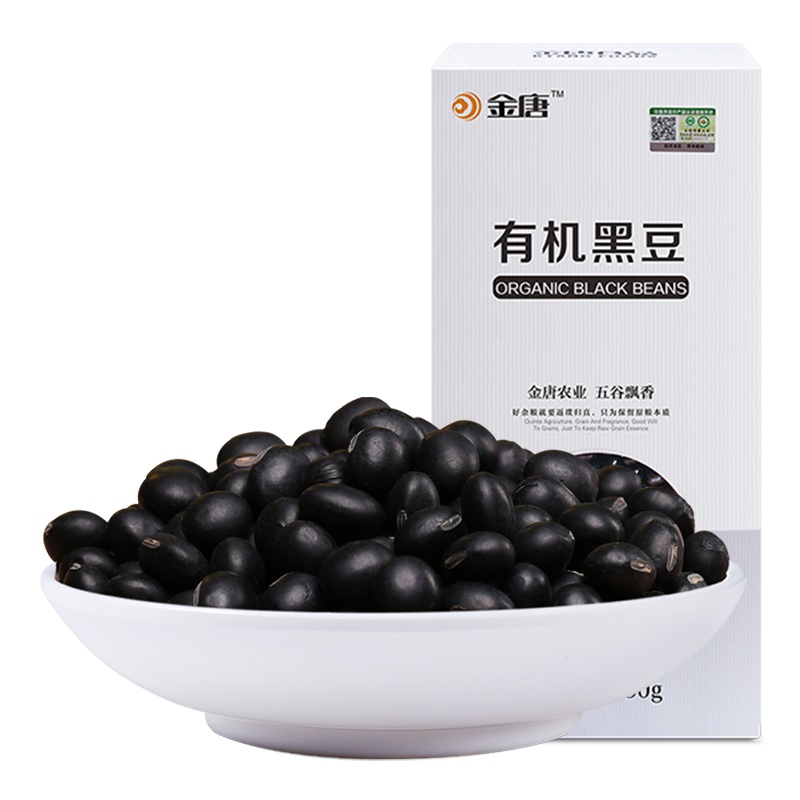 金唐(KTANG) 有机黑豆880g 东北五谷杂粮 粗粮