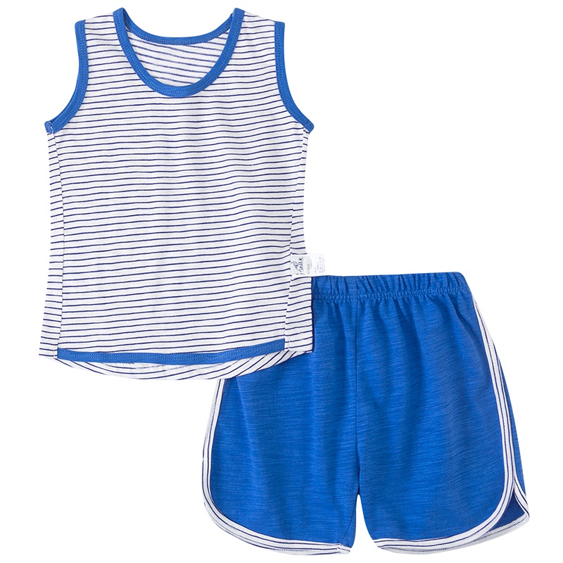 I.K 印象童年品牌 童装 中小童背心条纹套装