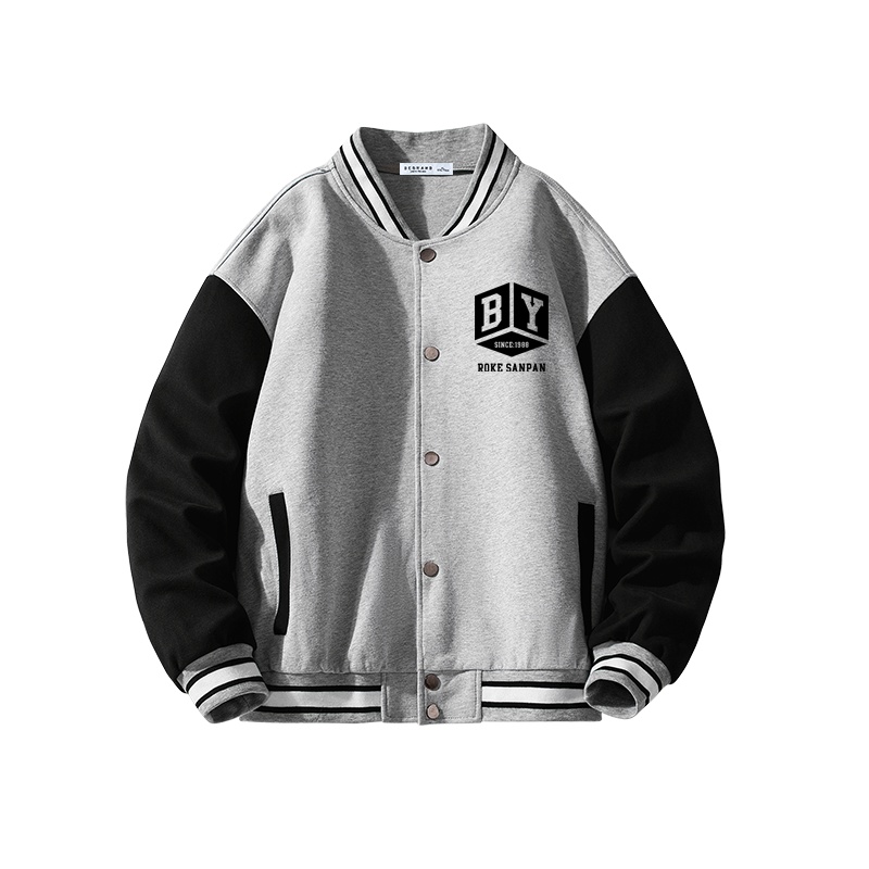 DEBRAND外套男棒球服2022新款男士潮牌情侣夹克原宿日系宽松潮流