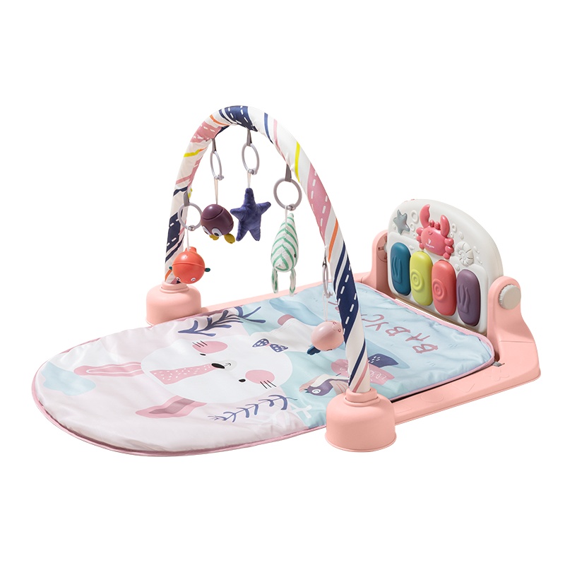 babycare婴儿健身架器脚踏钢琴0-3-6月1岁新生儿宝宝益智音乐玩具 限定多布拉兔子7315