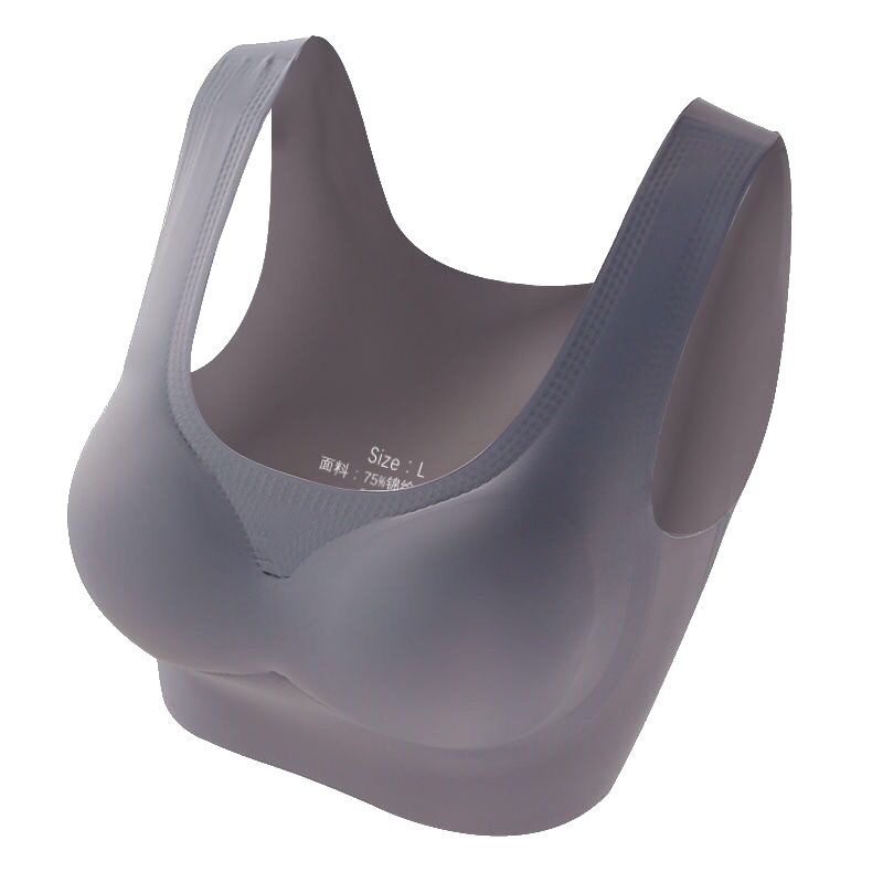 法罗瑜伽背心手托按摩内衣女无钢圈无痕一体式文胸抹胸