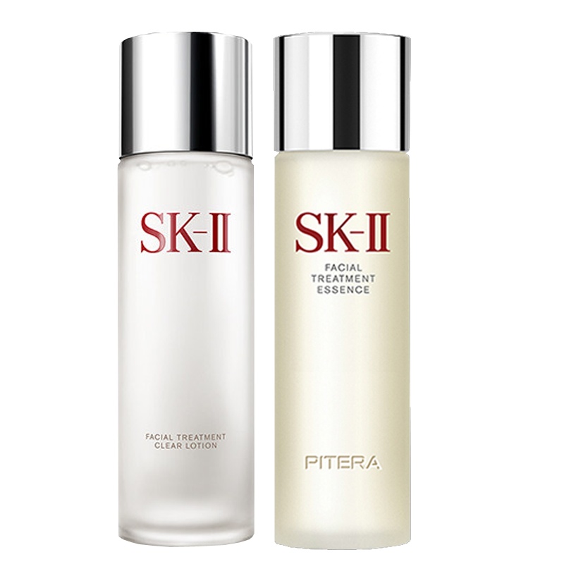 日本原装进口SK-ll神仙水230ml搭清莹露230ml 控油平衡 收缩毛孔 精华水爽肤水 滴滴润养