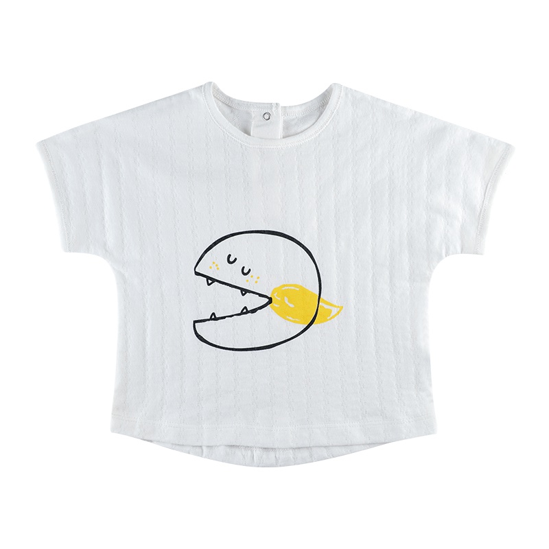 angeeb宝贝心语夏款男童女童短袖T恤宝宝上衣纯棉宽松