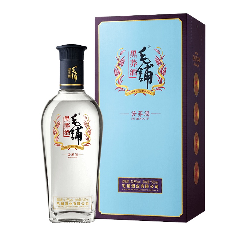 毛铺苦荞酒(黑荞)6瓶/箱 按箱起订