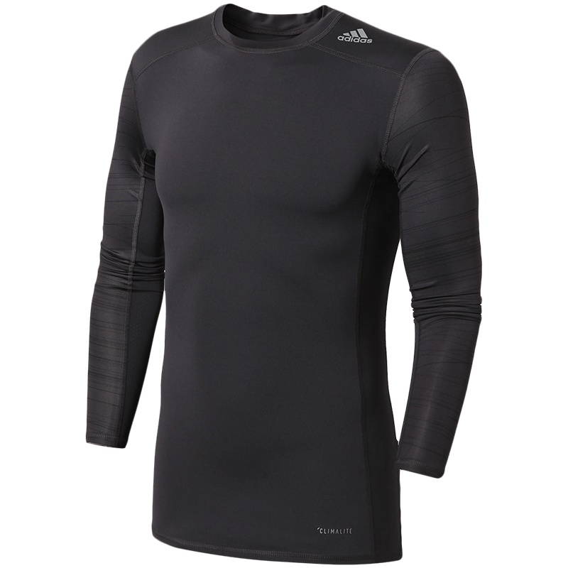 【自营】adidas阿迪达斯男子长袖T恤紧身训练健身运动服CD3650 L CD3650黑色