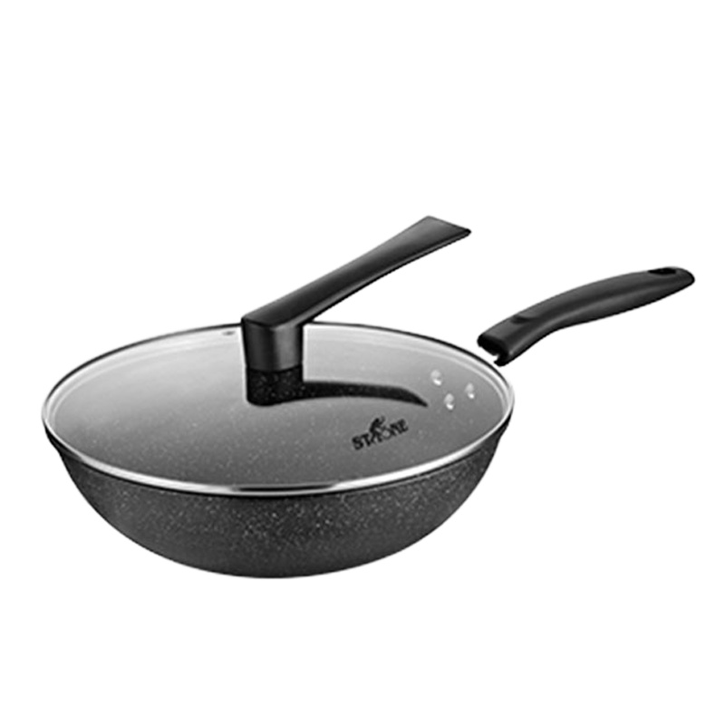 司顿麦饭石色不粘锅三件套STH076