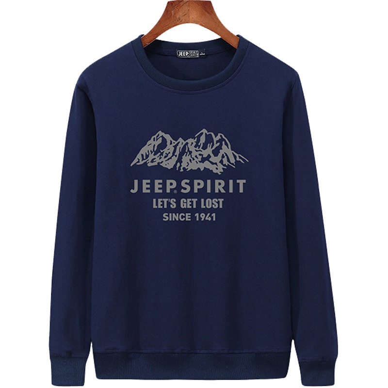 JEEP吉普秋冬季新款韩版卫衣男长袖男套头圆领上衣休闲时尚运动潮