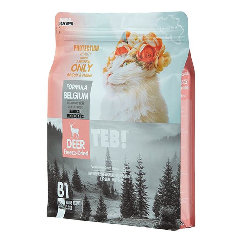 湯恩貝(TEB!)汤恩贝B5无谷冻干猫粮1.5kg比利时进口配方牛肉南瓜冻干全期全阶段猫粮猫干粮