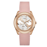 盖尔斯(GUESS)时尚潮流摩登都市优雅个性设计印花魅力石英女士手表W0895L6