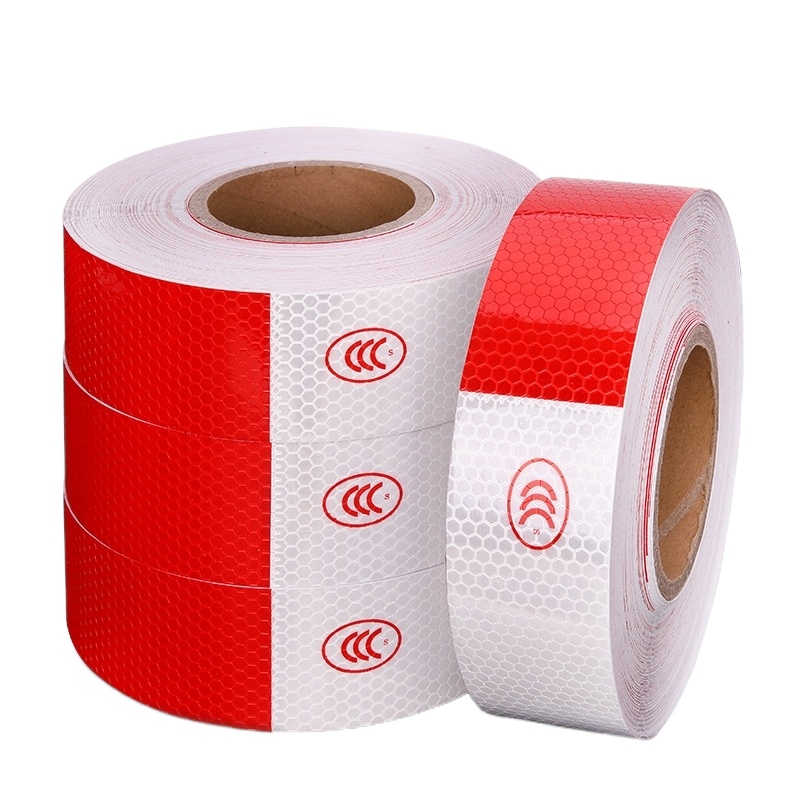 反光贴货车贴纸 反光条交通车辆车身夜光夜间警示黑白标识膜