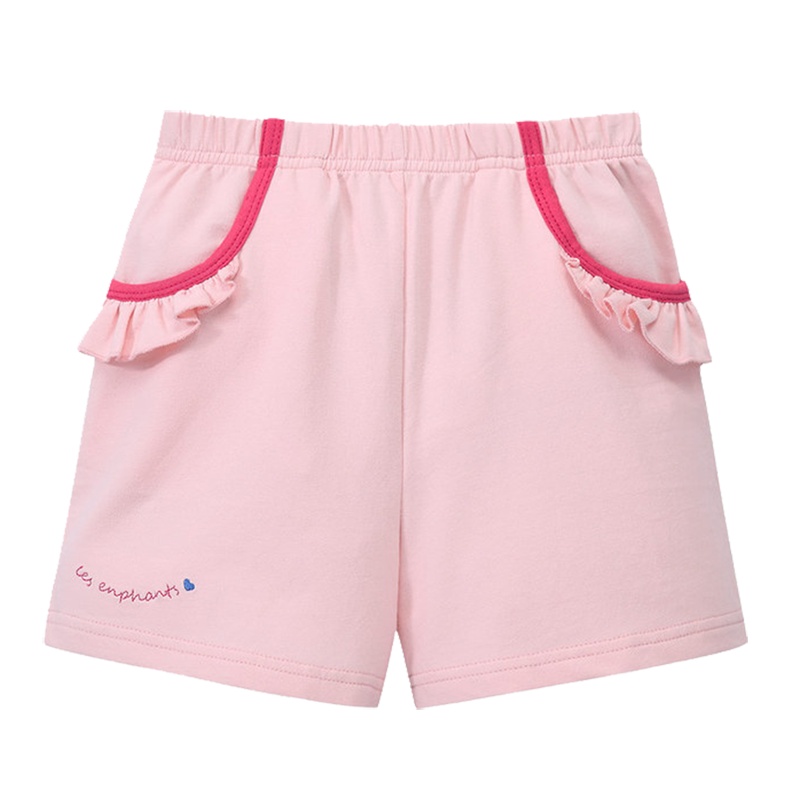 丽婴房女宝宝休闲针织短裤女童儿童纯棉运动柔软裤子2020夏季新款